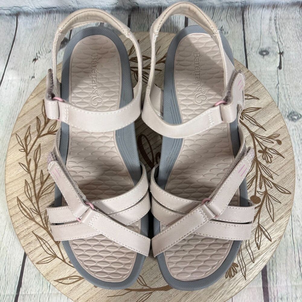 Baretraps Danny Sandals Women Size 9 Pink Gray Outdoor Gorpcore Hike Bohemian